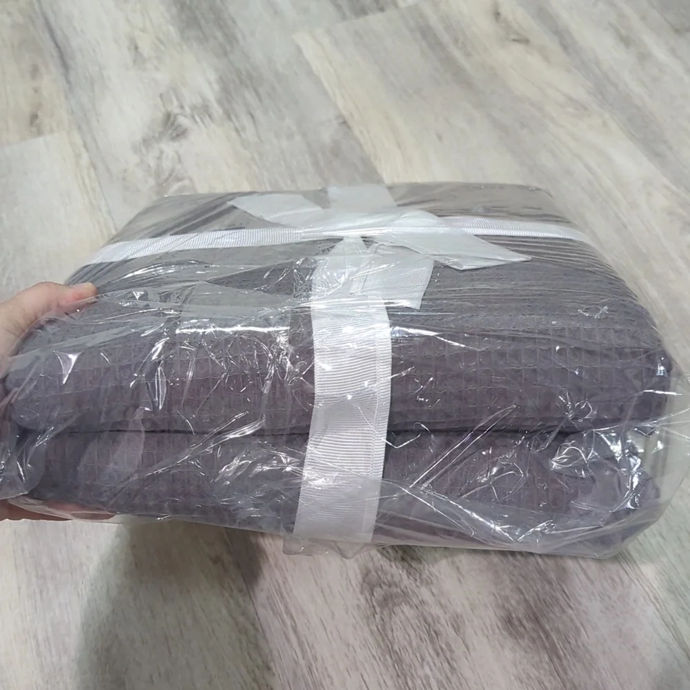 Great Bay Home 100% Cotton Blanket for King Size Bed | Lightweight Breathable
